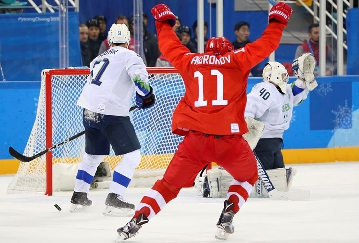 Photo hockey JO : Russes et USA rebondissent - Jeux olympiques