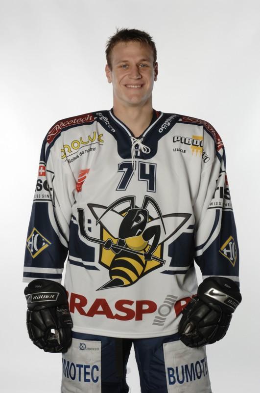 Photo hockey Johann Morant en pleine forme - Suisse - Swiss League : La Chaux-de-Fonds (HC La Chaux-de-Fonds)