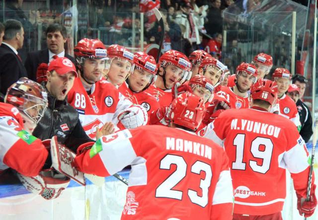Photo hockey KHL : Le Spartak y croit encore - KHL - Kontinental Hockey League