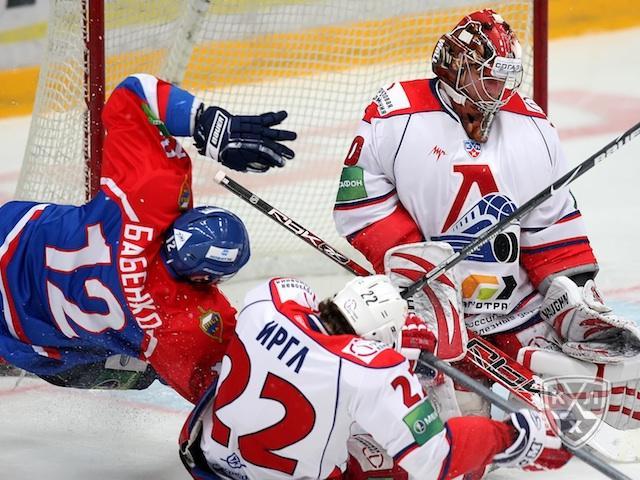 Photo hockey KHL : Un match d