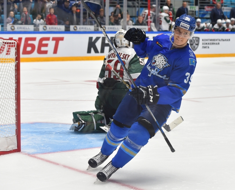 Photo hockey KHL : Une panthre chasse l