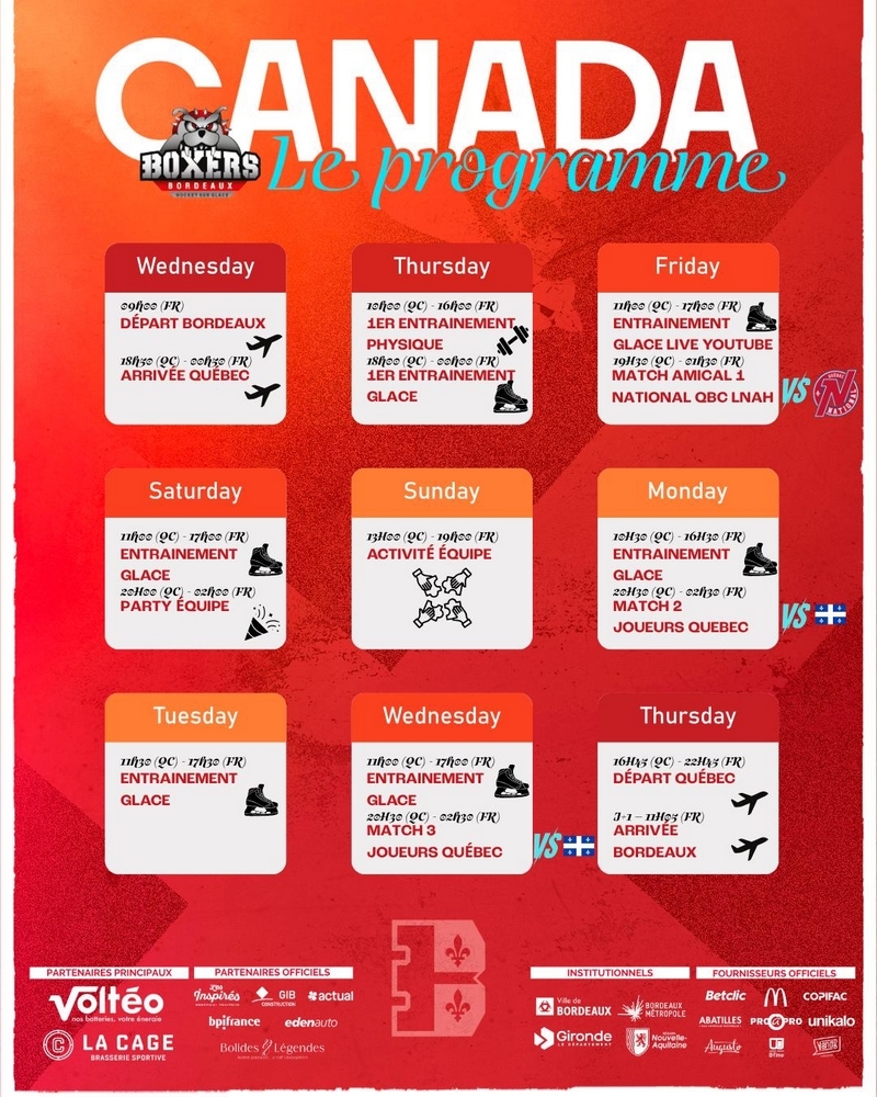 Photo hockey Les Boxers senvolent pour le Quebec ! - Ligue Magnus