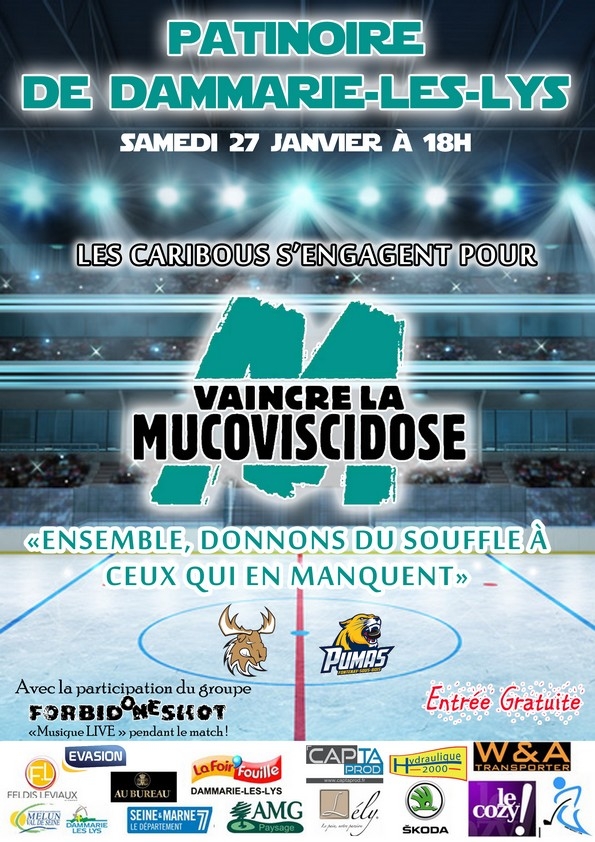 Photo hockey Les Caribous contre la mucoviscidose - Division 3 : Dammarie-les-Lys (Les Caribous)