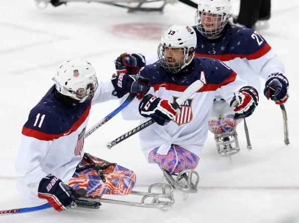 Photo hockey Les USA champions paralympiques - Jeux olympiques