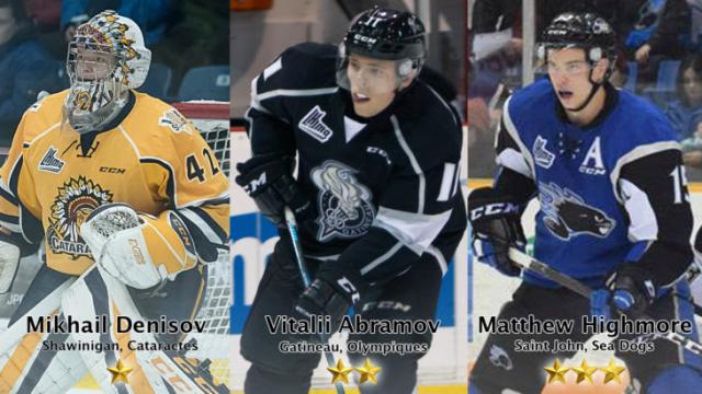 Photo hockey LHJMQ - Les trois toiles de dcembre - LHJMQ - Ligue de Hockey Junior Majeur du Qubec