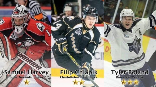 Photo hockey LHJMQ - Les trois toiles de la semaine - LHJMQ - Ligue de Hockey Junior Majeur du Qubec