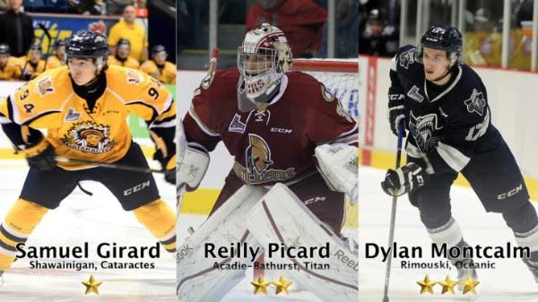 Photo hockey LHJMQ - Les trois toiles de la semaine - LHJMQ - Ligue de Hockey Junior Majeur du Qubec