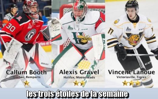 Photo hockey LHJMQ - Les trois toiles de la semaine - LHJMQ - Ligue de Hockey Junior Majeur du Qubec