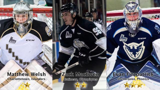 Photo hockey LHJMQ - Les trois toiles de la semaine - LHJMQ - Ligue de Hockey Junior Majeur du Qubec