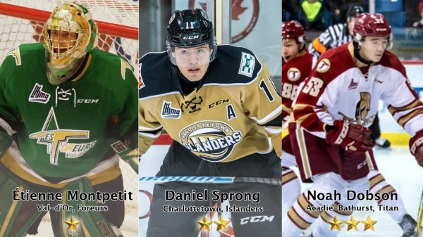 Photo hockey LHJMQ - Les trois toiles de la semaine - LHJMQ - Ligue de Hockey Junior Majeur du Qubec
