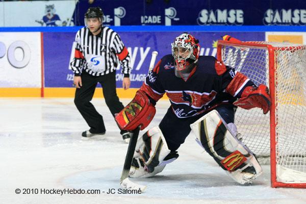 Photo hockey LM : Eddy Ferhi reste  Grenoble - Ligue Magnus : Grenoble  (Les Brleurs de Loups)
