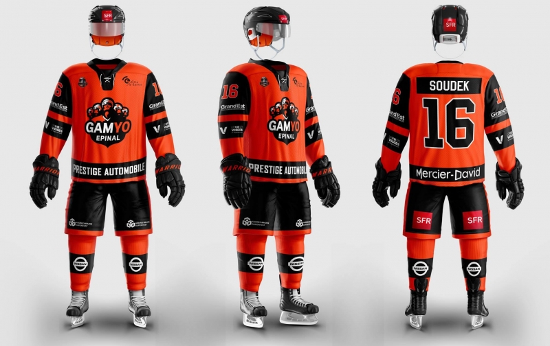 Photo hockey LM : Nouveaux maillots pour Epinal - Ligue Magnus : Epinal  (Les Wildcats)