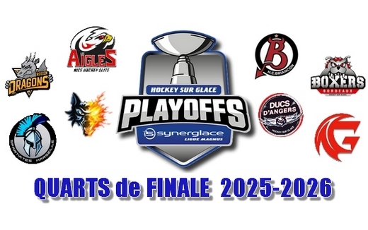 Photo hockey LM - R�sultats 1/4 Play-offs - 13 & 14 Mars 2026 - Ligue Magnus