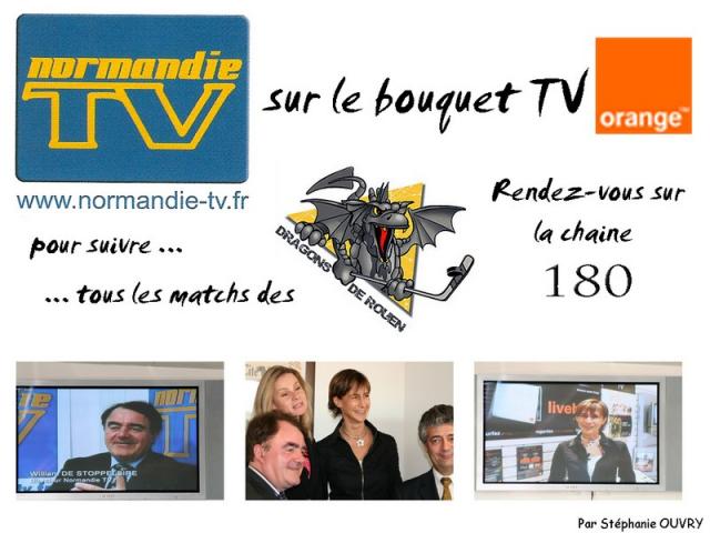 Photo hockey Media : Normandie TV - 