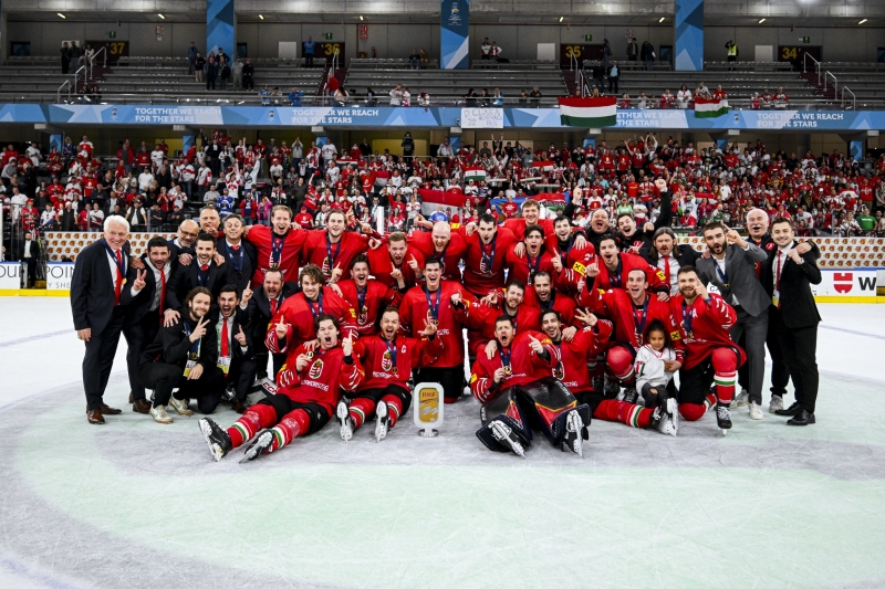 Photo hockey Mondial DI A : Hongrie et Slovnie promues - Championnats du monde