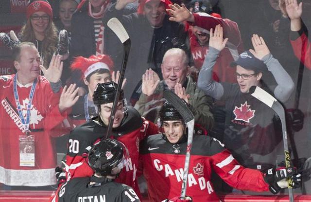 Photo hockey Mondial Junior : Dpart canon du Canada - Championnats du monde