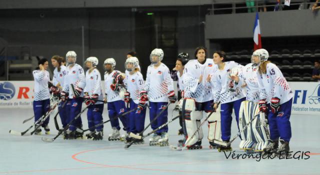 Photo hockey Mondial Roller : Les Bleues limines - Roller Hockey