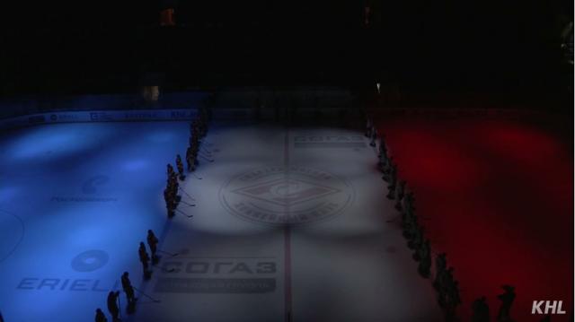 Photo hockey Moscou soutient les victimes de Paris - Autour du hockey
