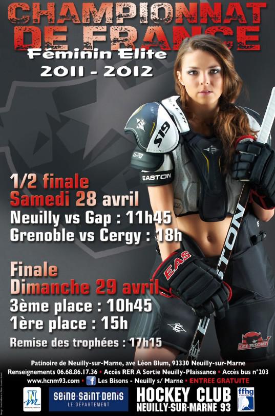 Photo hockey Neuilly Finale Elite Fminin  - Hockey fminin : Neuilly/Marne (Les Bisons)