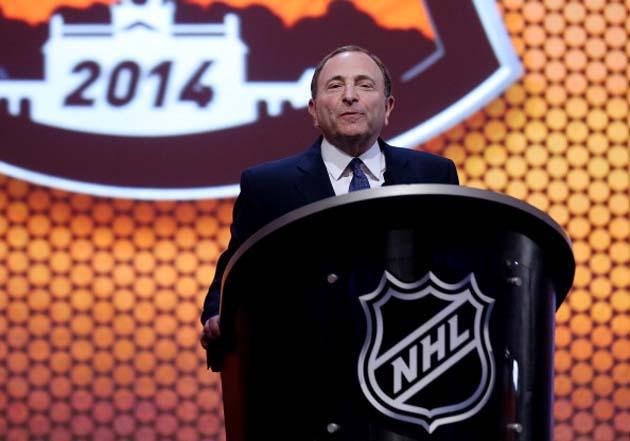 Photo hockey NHL : Bettman hu lors de la Draft 2014 - NHL : National Hockey League - AHL