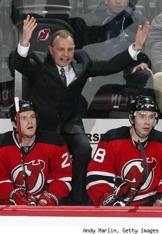 Photo hockey NHL : Le coach des Devils s
