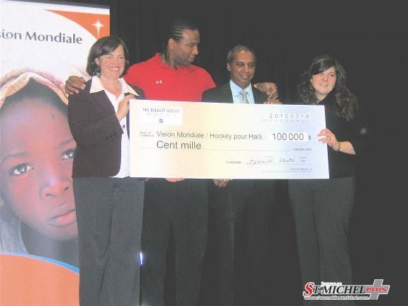 Photo hockey NHL: Gros chque pour Hati - NHL : National Hockey League - AHL