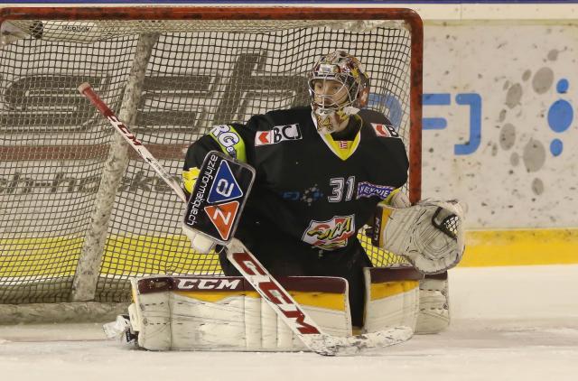 Photo hockey NLA: Gauthier Descloux prt  Ambr ! - Suisse - Divers : Ambr-Piotta (HC Ambr-Piotta)