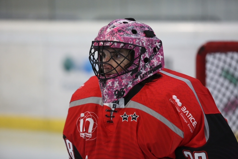 Photo hockey Octobre rose - les Bisons s