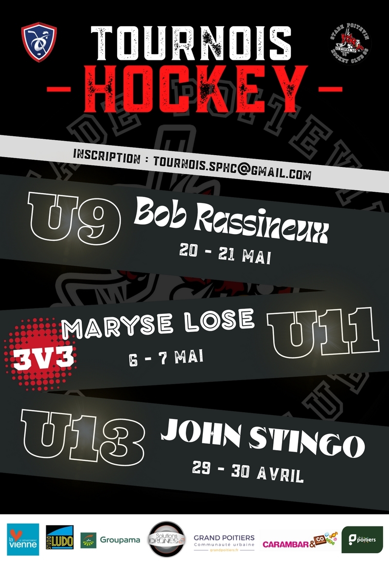 Photo hockey Poitiers - Tournois U9 et U11 en mai - Hockey Mineur : Poitiers (Les Dragons)
