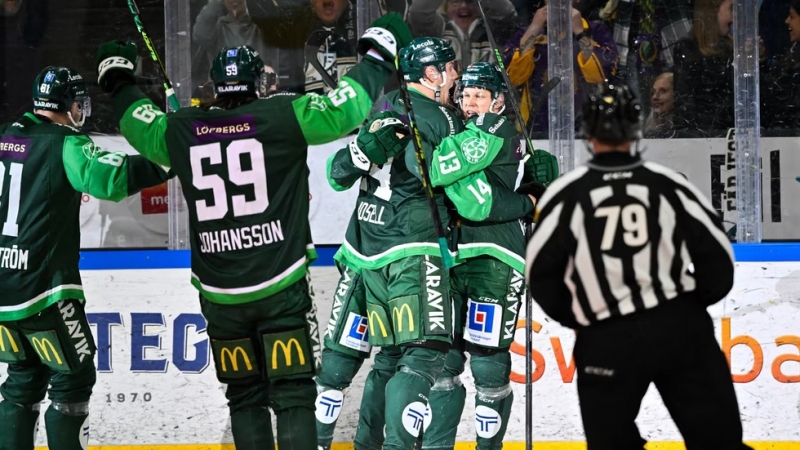 Photo hockey SHL : Frjestad cartonne - Hockey en Europe