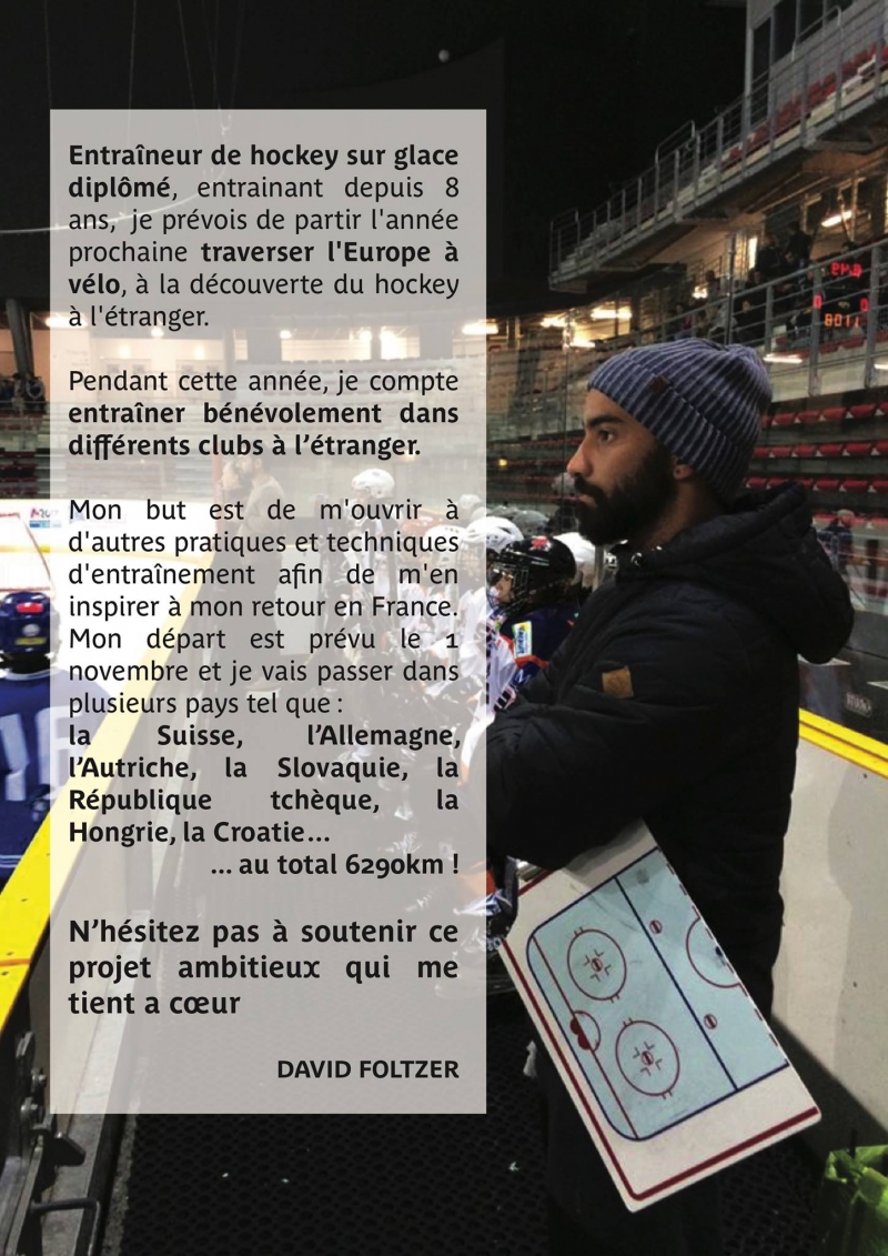 Photo hockey Soutenez le projet de David Foltzer - Hockey en France