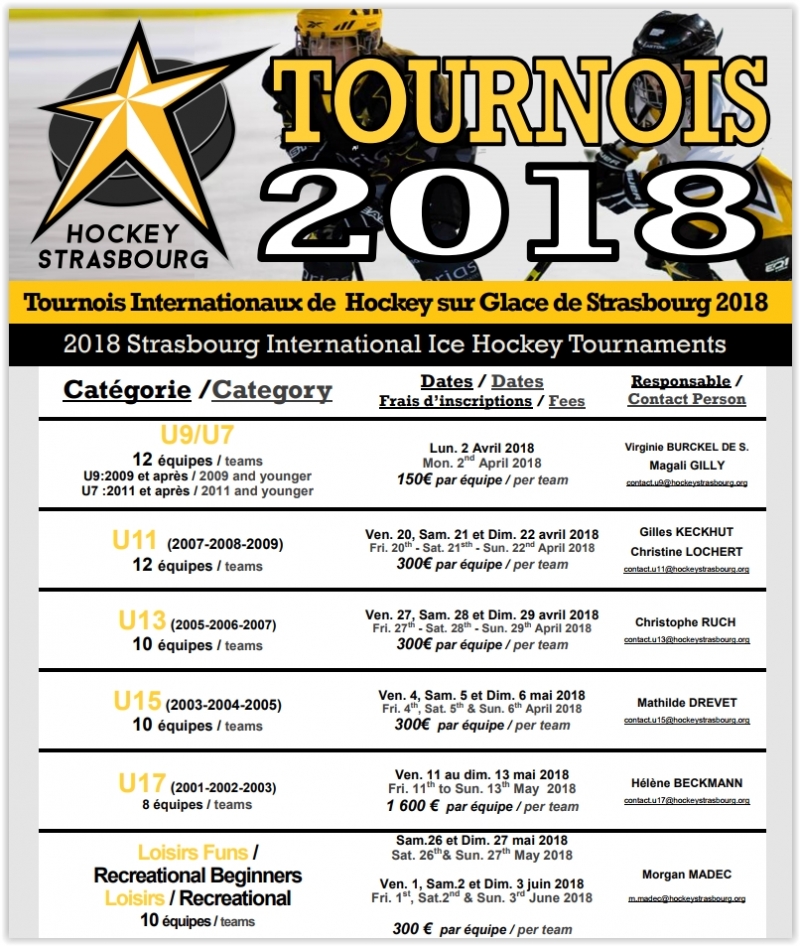 Photo hockey Strasbourg : tournois du CSGSA - Hockey Mineur