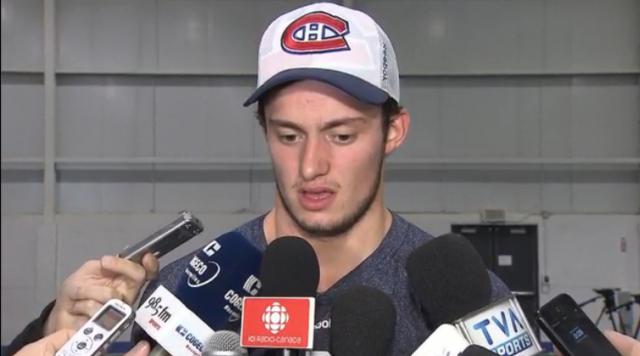 Photo hockey Tim Bozon au camp du Canadien - NHL : National Hockey League - AHL