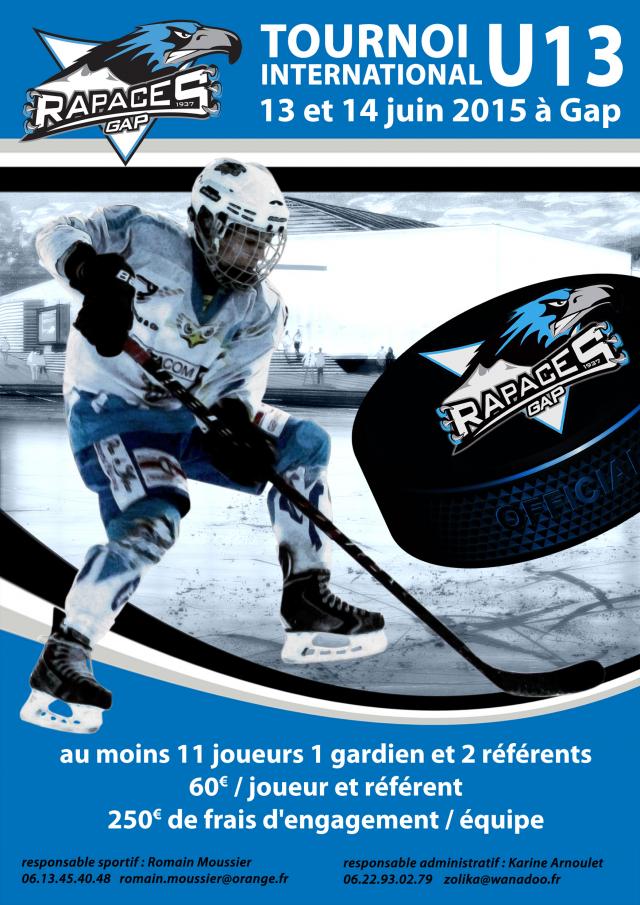 Photo hockey Tournoi international U13  Gap - Hockey Mineur : Gap  (Les Rapaces)