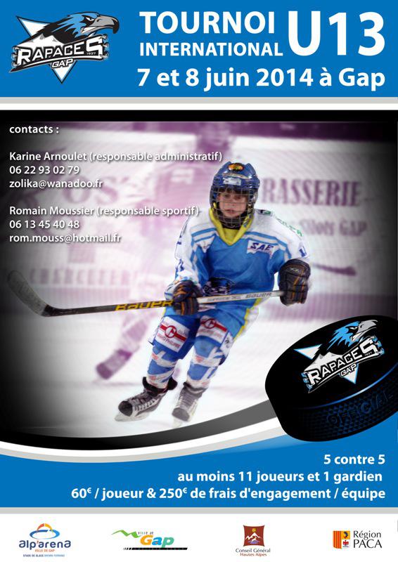 Photo hockey Tournoi U13  Gap les 7 & 8 juin 2014  - Hockey Mineur : Gap  (Les Rapaces)