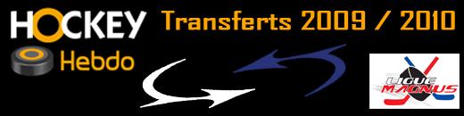 Photo hockey Transferts 2009 / 2010 - Ligue Magnus