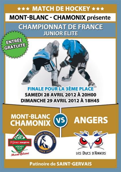 Photo hockey U22 Elite : Petite Finale - le programme - Hockey Mineur : Chamonix  (Les Pionniers)