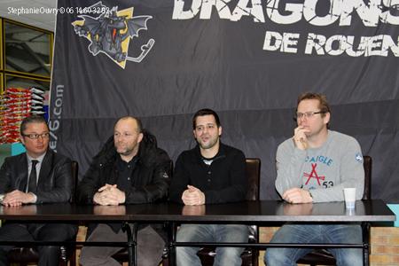 Photo hockey Un Grand du Hockey dit STOP - Ligue Magnus : Rouen (Les Dragons)