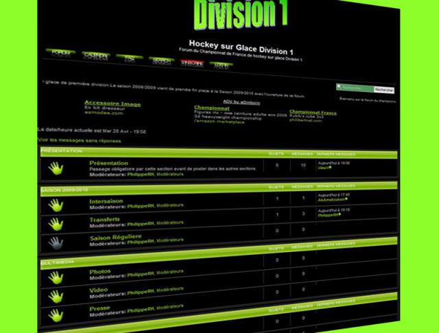 Photo hockey Un nouveau forum ddi  la D1 - Division 1