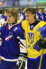 Photo hockey album CM U20  Ukraine - France