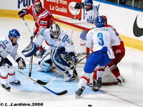 Photo hockey album Mondiaux : 1re journe - Russie / Italie