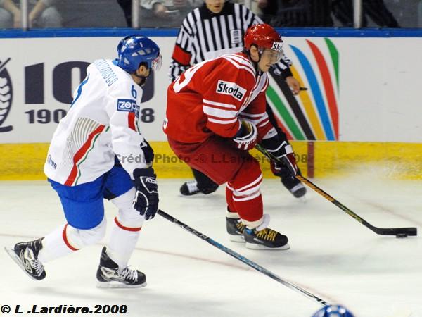 Photo hockey album Mondiaux : 1re journe - Russie / Italie
