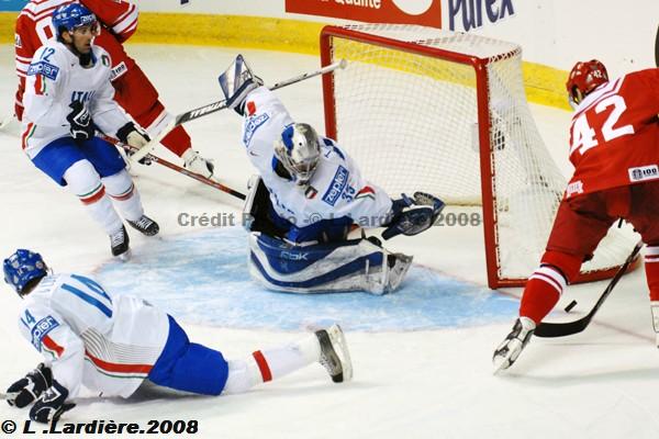 Photo hockey album Mondiaux : 1re journe - Russie / Italie