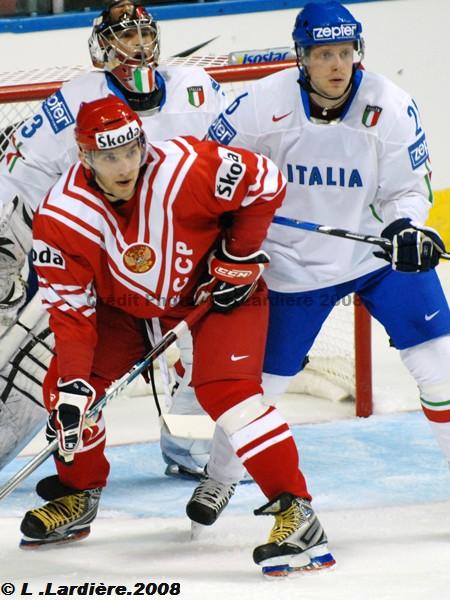 Photo hockey album Mondiaux : 1re journe - Russie / Italie