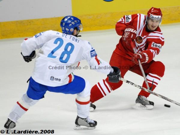 Photo hockey album Mondiaux : 1re journe - Russie / Italie