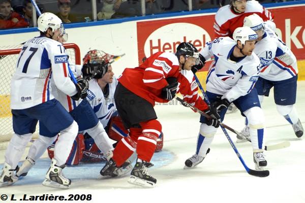 Photo hockey album Mondiaux : 2me journe - Suisse / France - L. Lardire