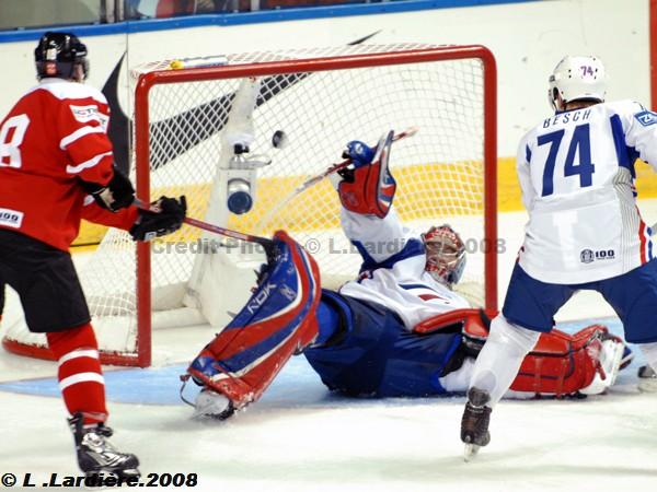 Photo hockey album Mondiaux : 2me journe - Suisse / France - L. Lardire