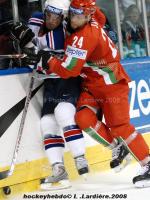 Photo hockey album Mondiaux : 6me journe -  France / Bilorussie - L. Lardire