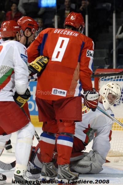 Photo hockey album Qualification  : J1 Russie / Bilorussie