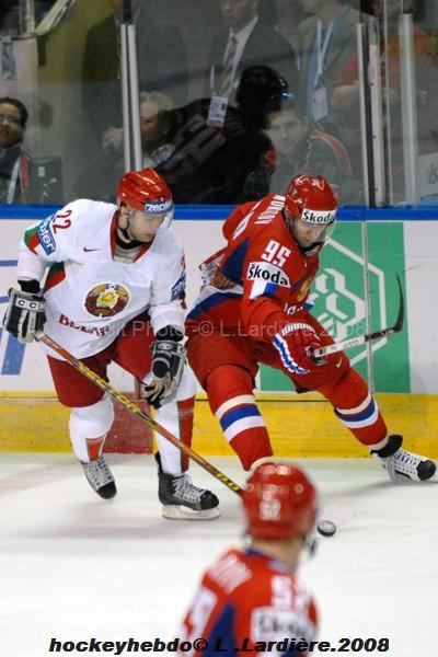 Photo hockey album Qualification  : J1 Russie / Bilorussie